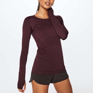 Lululemon burgundy long sleeve